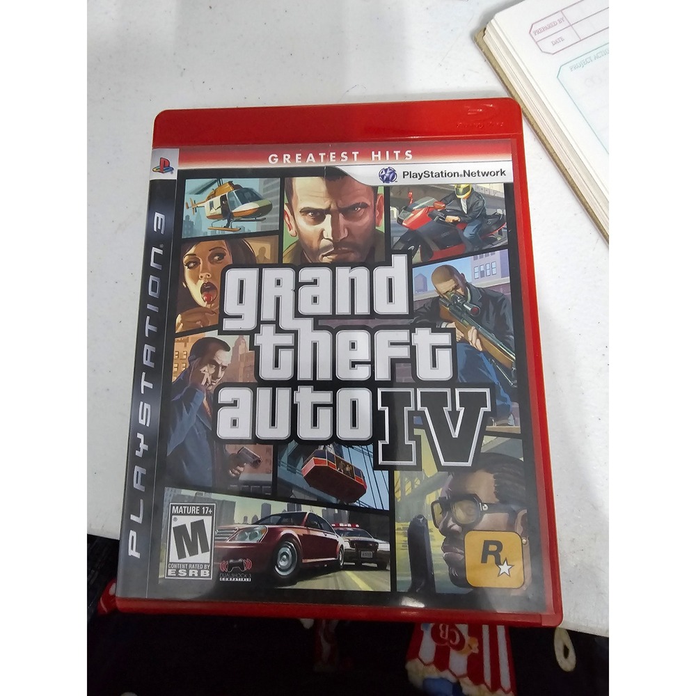 Grand Theft Auto IV GTA 4 PS3 PlayStation 3 Greatest Hits Red Case with Manual